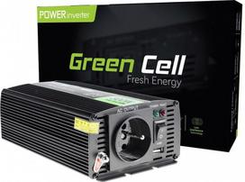 Automobilių priedai Green cell  Green Cell  Registered  Voltage Car Inverter 12V to 230V  300W