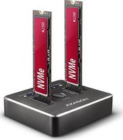 Adapteris iLike  AXAGON ADSA-M2C NVMe CLONE DUAL SSD Dock Station