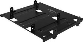 Kietojo disko priedas Axagon  AXAGON RHD-435 Reduction for 4x 2.5" HDD (2x 2.5" HDD/SSD & 1x 3.5" HDD) into 5.25" position  black