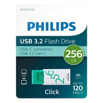 Philips FM25FD175B/00 USB-C 3.2 Gen 1 Flash Drive 256GB Click Spring Green green