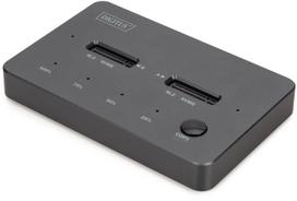 Stacja dokująca dysków z funkcją klonowania | USB-C 3.2 Gen2 10Gbps | SSD M.2 NVMe (max. 2x 4TB) | Funkcja Offline Clone | Czarna