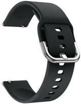 Dirželis Riff  20mm Black Silicone Strap