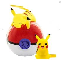 TF POKEMON LIGHT-UP ALARM CLOCK & PIKACHU 9CM