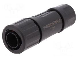 Connector: circular | plug | for cable | PIN: 6 | male | w/o contacts