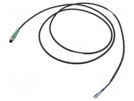 Cable: for sensors | PIN: 3 | M8 male | straight | 1.5m | plug | 60VDC