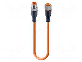 Cable: for sensors | M12 | PIN: 4 | 2m | plug | 230VDC | 230VAC | 4A | Cores: 4