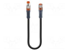 Cable: for sensors | M8 | PIN: 3 | 3m | plug | 60VDC | 50VAC | 4A | IP67