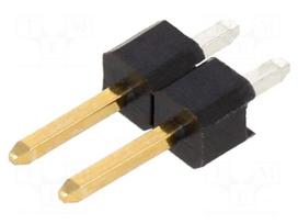 Connector: pin strips | socket | male | data | PIN: 2 | THT | straight