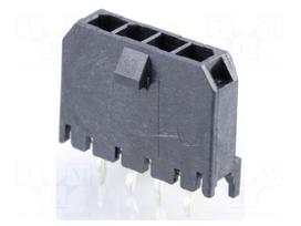 Connector: wire-board | socket | male | data | Micro-Fit 3.0 | PIN: 4