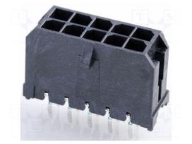 Connector: wire-board | socket | male | PIN: 10 | Micro-Fit 3.0 | 3mm