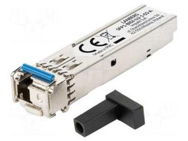 SFP module | LC/UPC,SFP | 0÷70°C | 1.25Gbps | Range: 3km | Marker: blue