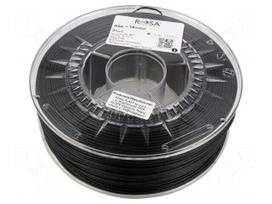 Filament: ASA | 1.75mm | black | 250÷280°C | 1kg | Table temp: 70÷110°C