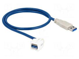 USB module | Keystone | USB A socket,USB A plug | USB 3.0 | push-in