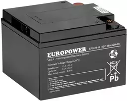 EUROPOWER AGM battery EPS series 12V 28Ah (Service life 8-12 years)