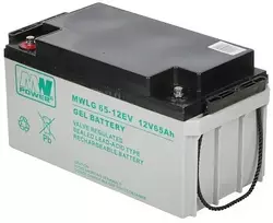 Gel Battery 12V/65AH-MWLG MW Power
