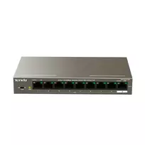 Tenda TEF1109P-8-102W tinklo komutatorius Fast Ethernet (10/100) Maitinimas per Eternetą (PoE) Metalinis