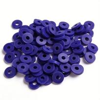 Plokšti polimerinio molio karoliukai 6x1 mm 100 vnt., spalva Nr. 51