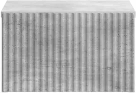 Sieninis naktinis staliukas Betono pilka 33 x 34,5 x 20 cm