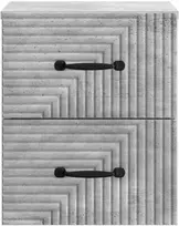 Sieninis naktinis staliukas Betono pilka 34,5 x 33 x 40 cm