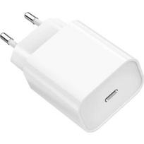 Greitas Įkroviklis 20W - Phonillico - Suderinamas su iPhone 12/13/14 - USB-C - Balta - Tinklo adapteris
