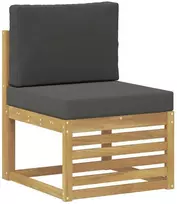Lauko sofos komplektas 6 vnt. 5 vietos Balta ir antracito