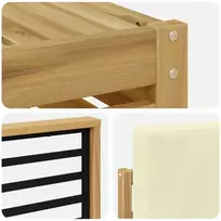 Lauko sofos komplektas 8 vnt. 7 vietos Balta ir kreminė