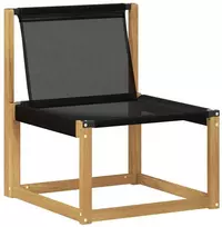 Lauko sofa Kietasis akacijos medis ir Textilene Balta