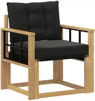 Lauko sofa Kietasis akacijos medis ir Textilene Balta