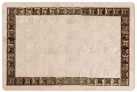 Kilimėlis MARSA Bežinė ir juoda 100 x 150 cm Poliesteris ir PVC