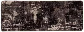 Kilimėlis MARSA Juoda ir Balta 80 x 200 cm Poliesteris ir PVC