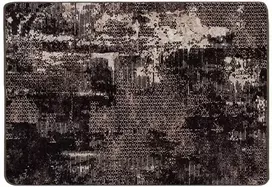 Kilimėlis MARSA Juoda ir Balta 100 x 150 cm Poliesteris ir PVC