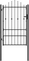 Tvora vartai ASTEN 100 x 150 cm Metalas Juoda Užrakintas