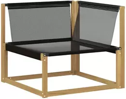 Lauko sofos komplektas 8 vnt. 8 vietos Balta ir juoda