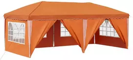 Pop-up šventinis palapinė 575 x 288 x 245 cm Oranžinė