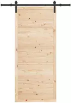 Slankios durys Natūrali 80 x 208 cm Pušies medienos masyvas