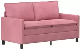 Sofa Sofos komplektas 2 vnt. Rožinė Aksomas