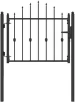 Tvora vartai ASTEN 100 x 75 cm Užrakintas Metalas Juoda