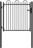 Tvora vartai DRONTEN 100 x 100 cm Užrakintas Metalas Juoda