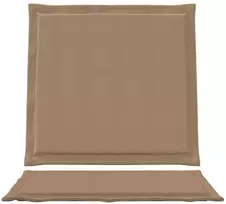 Sėdynės ir nugaros pagalvėlės Poliesteris Taupe 47 x 45 x 2 cm