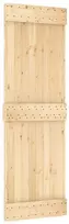 Slankios durys 70 x 210 cm Natūrali ir juoda