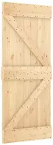 Slankios durys 85 x 210 cm Natūrali ir Balta