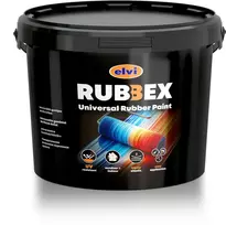 Akriliniai gumos pagrindo dažai Rubbex, juoda sp., 1.2kg