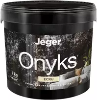 Dekoratyvinis tinkas, sienoms Jeger Onyks Ecru, ecru, 7kg