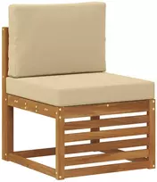 Lauko sofos komplektas 7 vnt. 6 vietos Natūralus ir bežinis