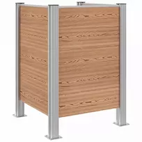 Atliekų konteinerio tvora Ruda 85 x 85 x 115 cm Alavas ir WPC