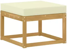 Lauko Hocker Kietos akacijos mediena Balinta ir kreminė