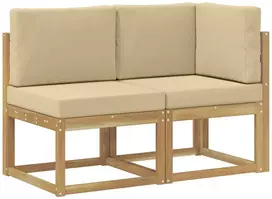 Lauko vidurinė ir kampinė sofa 2 vnt. 2 vietos
