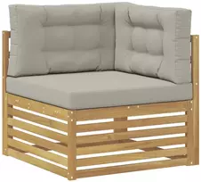 Lauko kampinė sofa Kietos akacijos mediena