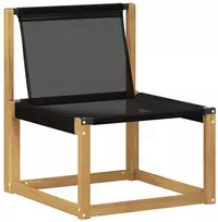 Lauko Vidurinis Sofa Kietas akacijos medis ir tekstilenas Balta