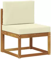 Lauko baldų komplektas Lauko sofos komplektas 7 vnt. 7 vietos Natūralus ir grietinėlė